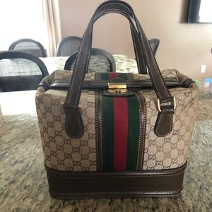 Gucci Vintage Web Train Case